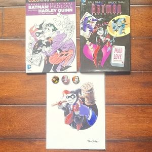 Batman/Harley Quinn comic art set